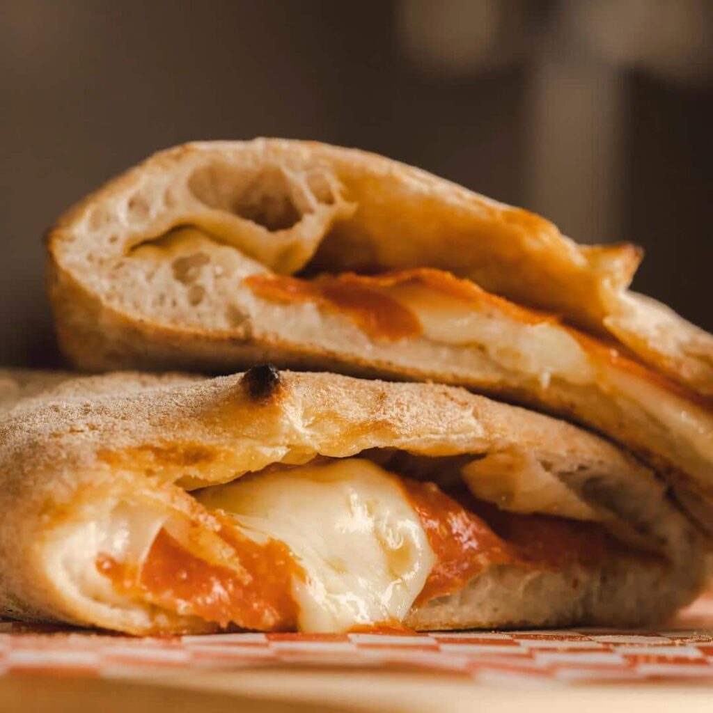 Calzone at Angleo's Restaurant