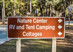Crooked River Directional Sign