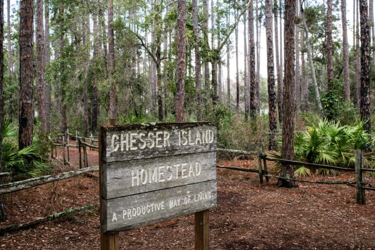 sign-for-Chesser-Island-Homestead-Okefenokee NWR