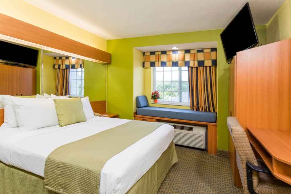 Microtel Inn & Suites by Wyndham Kingsland Interior of Guest Room with King bed