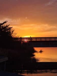 Sunset Biking at Woodbine Rail-Trail