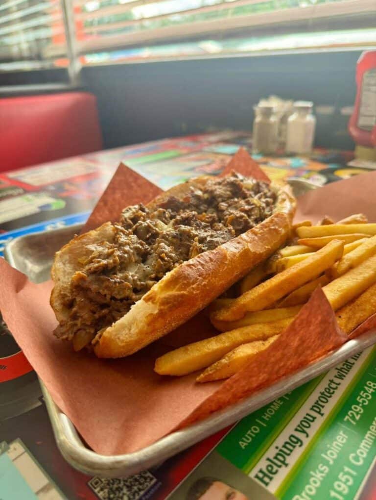 Philly Cheeseteak Sandwich on a plate
