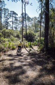 Bike on one of the area's serene trails