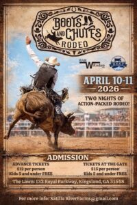 rodeo flyer with graphic image of a cowboy on a bucking steer on a background that looks like a wild west wanted poster