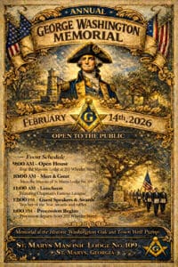 Flyer for 2026 George Washington Memorial