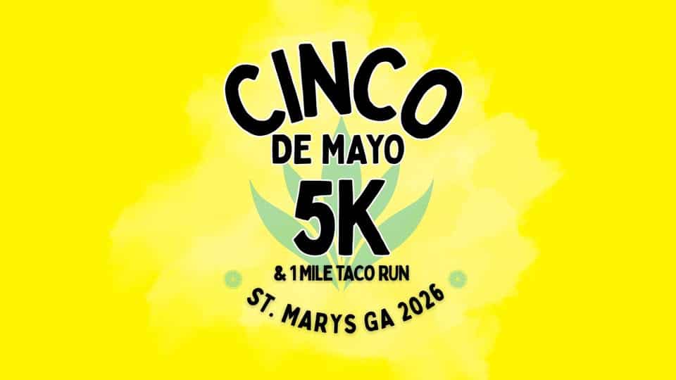 Graphic for Cinco de Mayo %k and 1 Mile taco run in St. Marys 2026