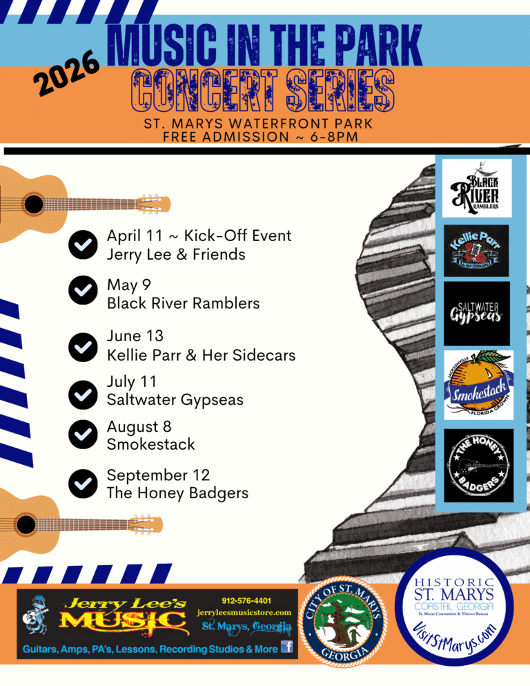 St. Mary Music in the Park 2026 Concert Series Flyer