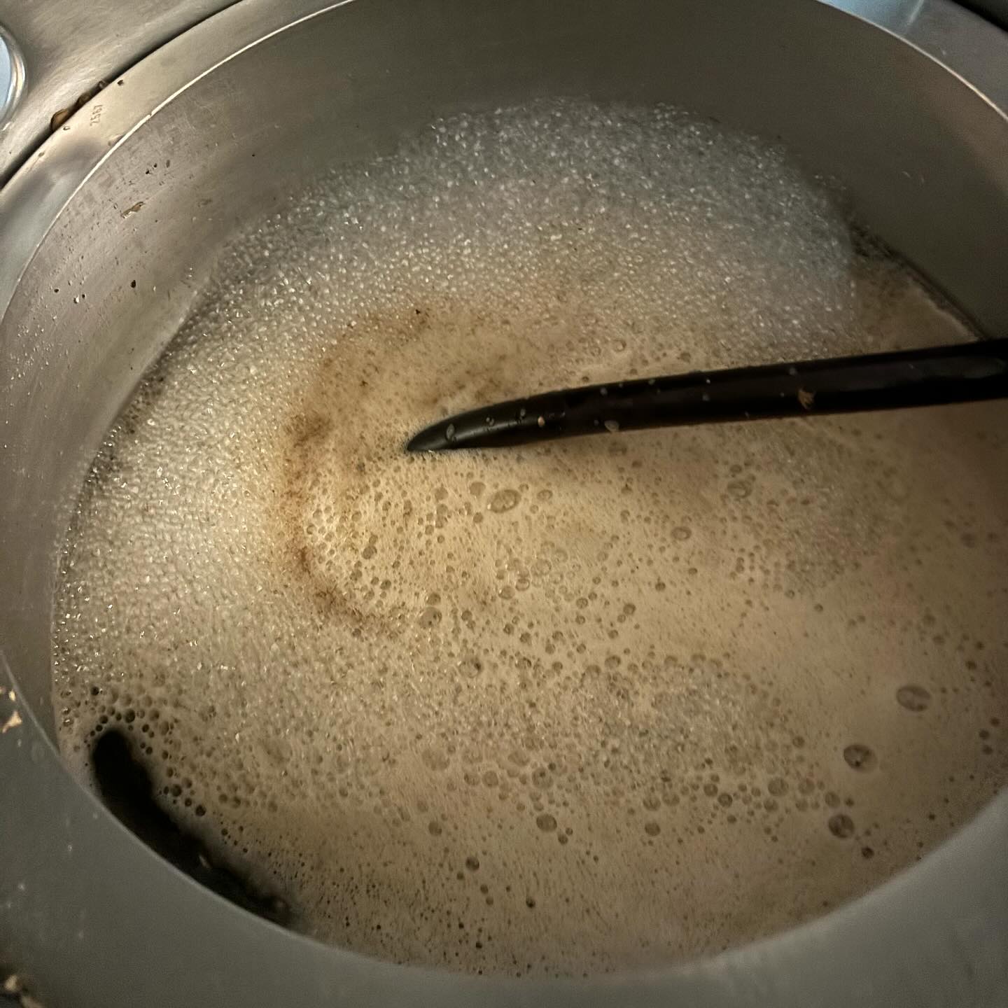 Beer brewing in process