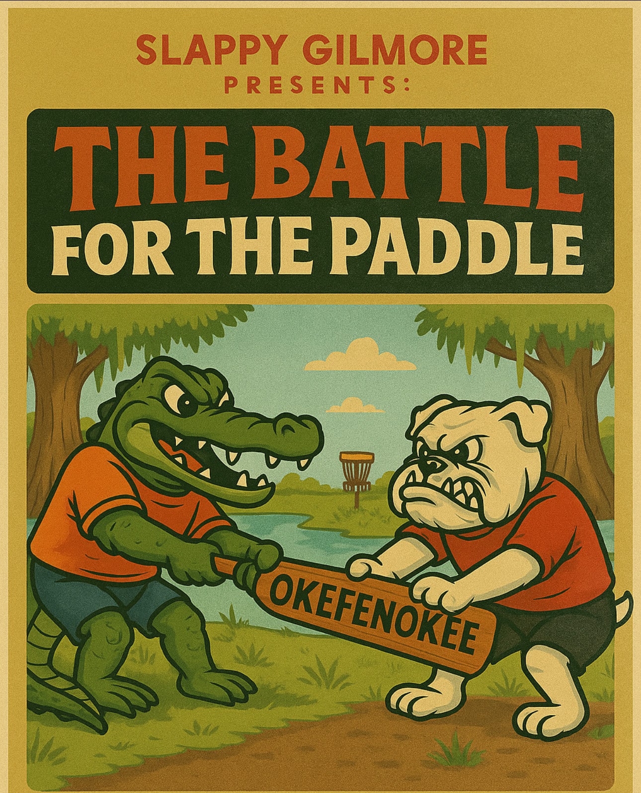 Graphic for Battle for the Paddle Disc Golf Tournament in Kingsland, GA