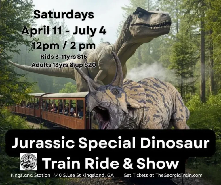 Graphic for Jurassic Special Train Ride and Show 2026