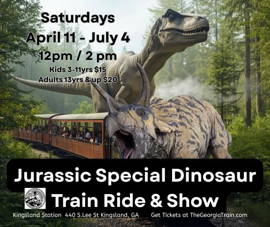 Graphic for Jurassic Special Train Ride and Show 2026