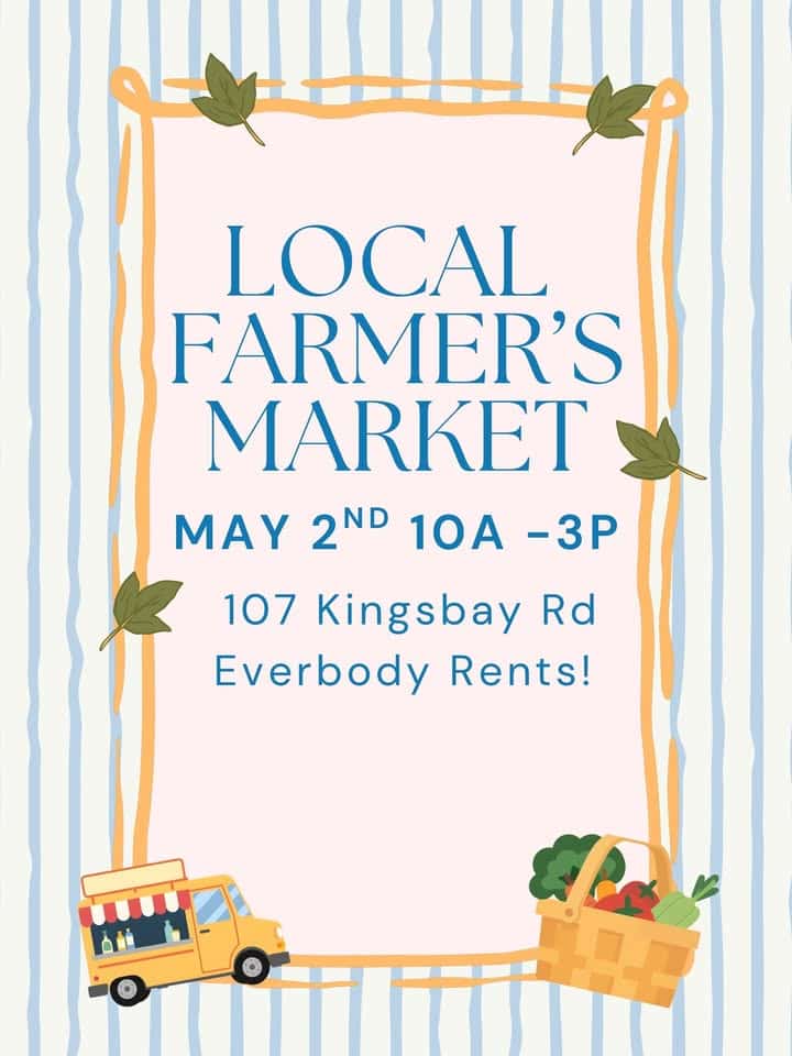 Graphic for Farmers Market at Everybody Rents May 2, 2026