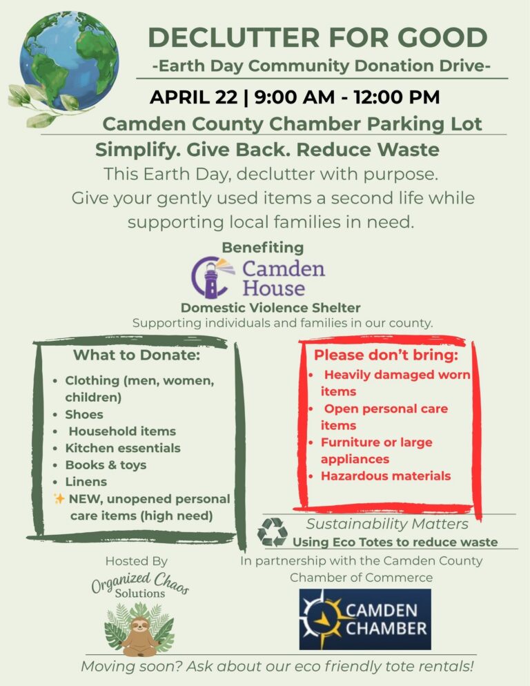 Graphic for Organized Chaos Solutions Declutter for Good Benefit for Camden House April 22 2026
