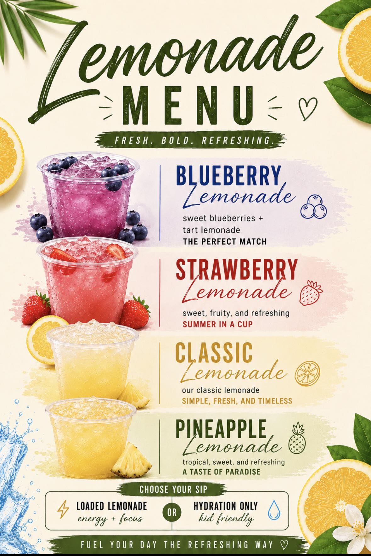 St. Marys Nutrition Lemonade Flyer Graphic