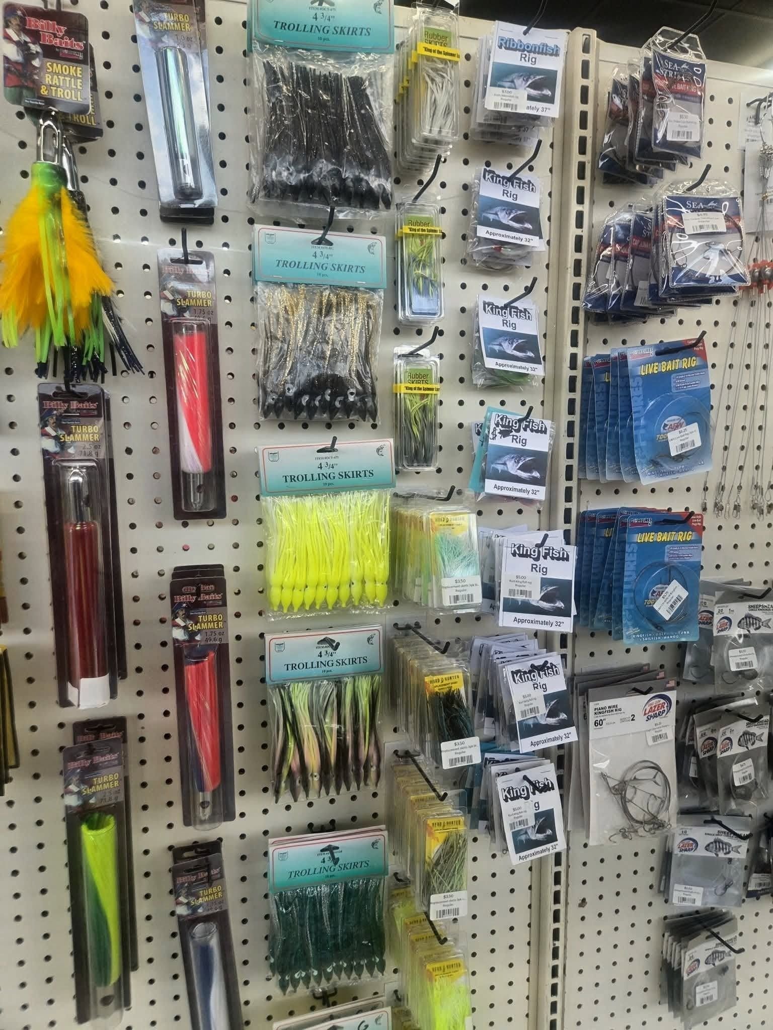 Lowcountry Line & Lure Display of Lures