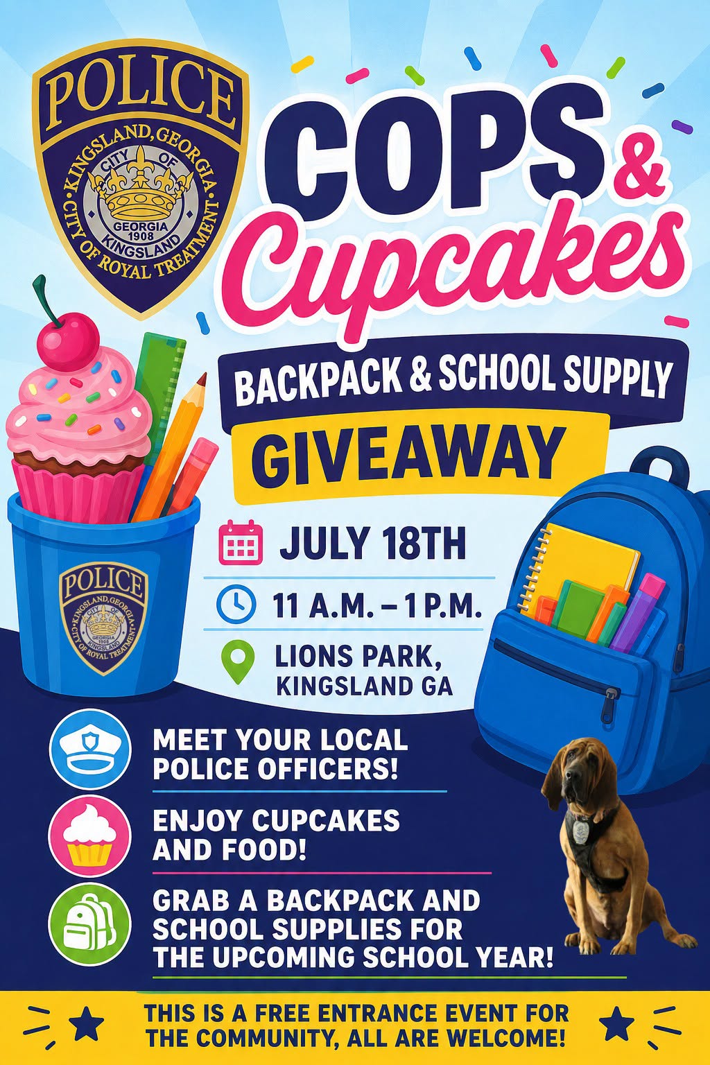 Copa & Cupcakes July 18 2026 from FB