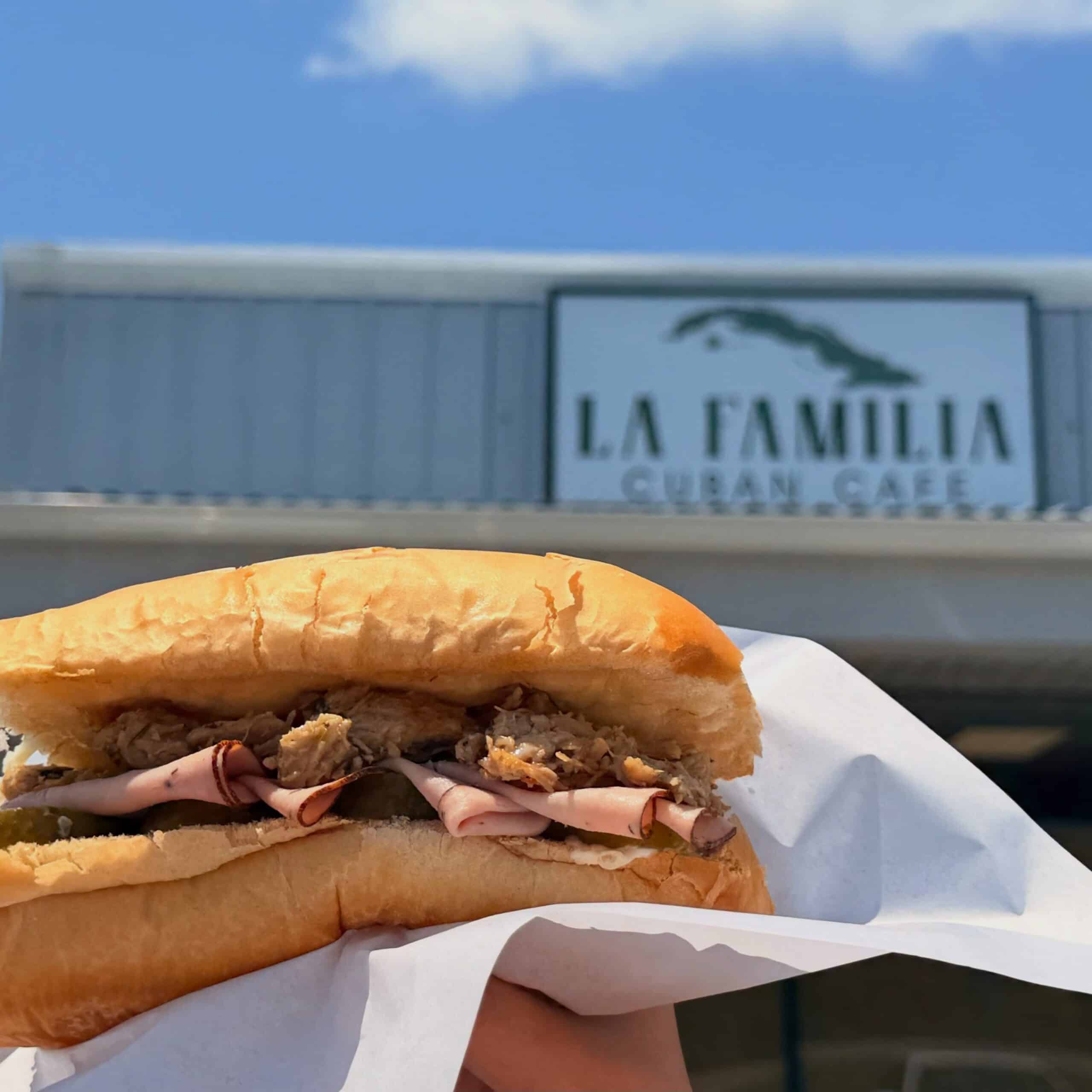 La Familia Cuban Cafe Cubano Sandwich from FB 08-25-2026