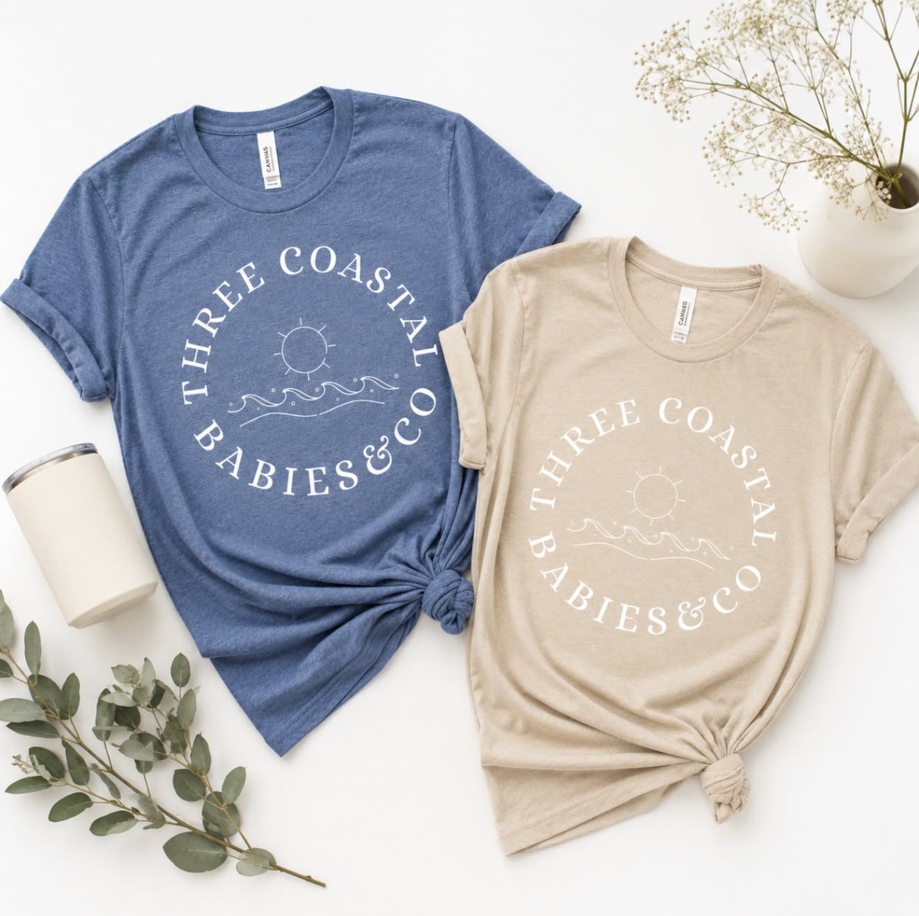 Three Coastal Babies Adult Tees from FB 0-2026